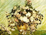 Vincent Van Gogh Pink and White Roses china oil painting reproduction